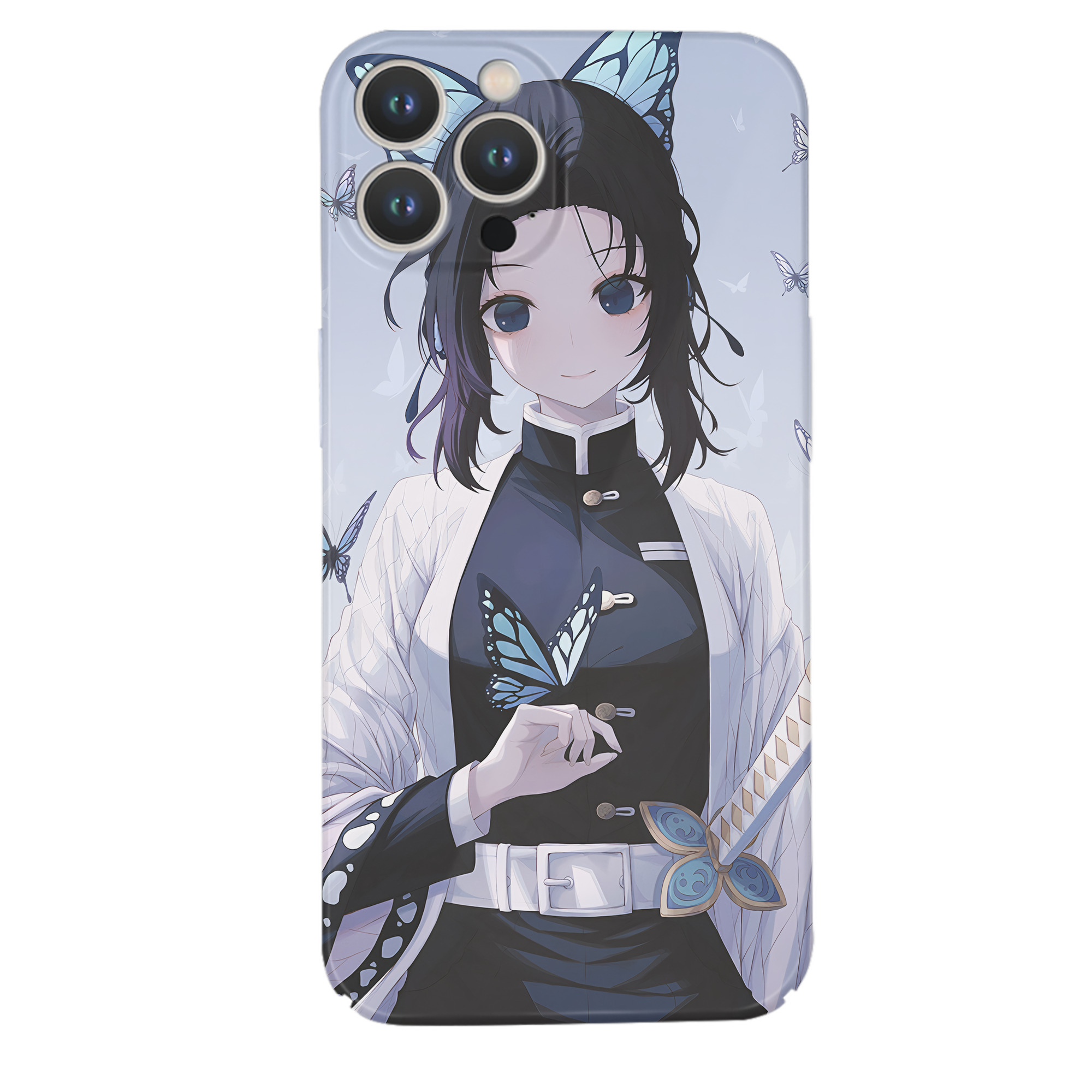 （画像用） 鬼滅の刃（きめつのやいば）蟲柱-胡蝶 しのぶ／こちょう しのぶ Kochou Shinobu 【iPhone 14シリーズ対応】ハードケース